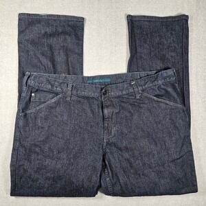 Perry Ellis Mens Dark Wash Straight Leg Denim Jeans Blue Size 44x33